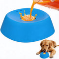 Slow Feeder Dog Bowl for Liquid Treats Anti-Slip Bone Broth Lick Bowl Rolling Ball Lick Toy for Dogs